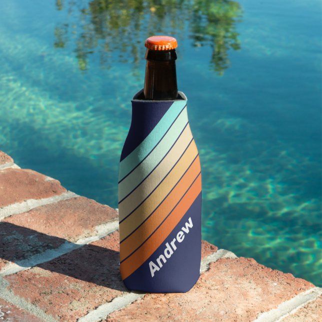 Retrostreifen mit Vintagem Stil mit Namen Flaschenkühler (In Situ Pool)