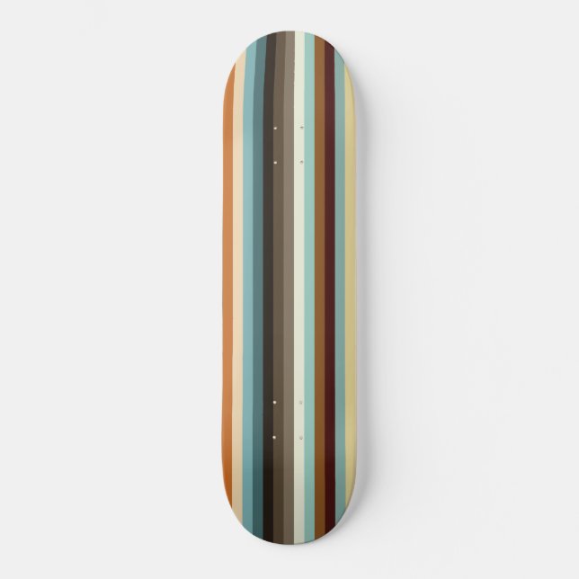 Retrostreifen Skateboard (Vorderseite)