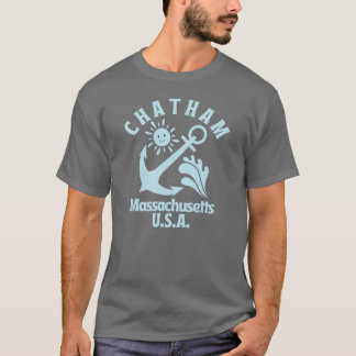 RetroStyle Chatham Massachusetts USA Nautical Blue T-Shirt