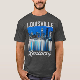 RetroStyle Louisville Kentucky Downtown Ohio River T-Shirt