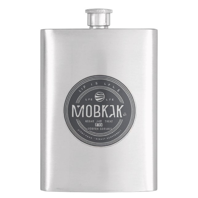 #RetroStyleClassicFlask Flachmann (Vorderseite)