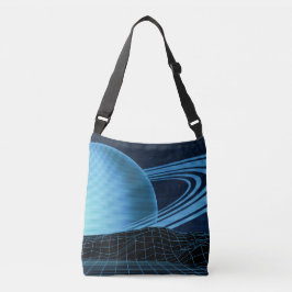 Retrowave Blue Crossbody Bag Tragetaschen Mit Langen Trägern