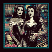 Retrowave Goth Girls