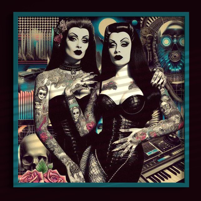 Retrowave Goth Girls Poster (Von Creator hochgeladen)