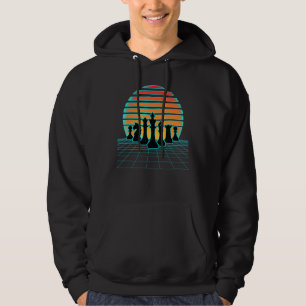 Retrowave Schachfiguren Ästhetischer 80er Style Ga Hoodie