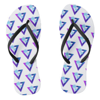 RETROWAVE SYNTHWAVE PALM BÄUME TRIANGLE FLIP FLOPS