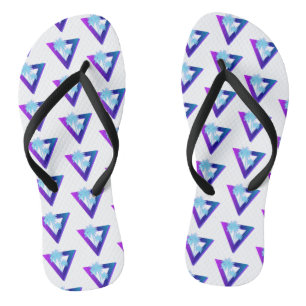 RETROWAVE SYNTHWAVE PALMEN DREIECK ZEHENSTEG-SANDA FLIP FLOPS