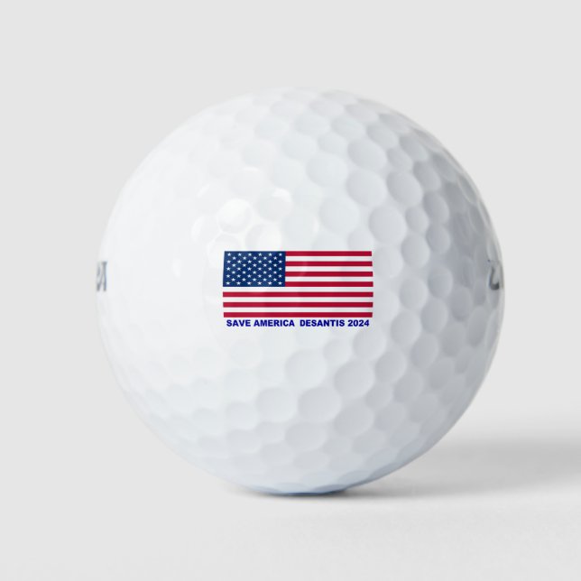 Rett America Desantis 2024 Golfball (Vorderseite)