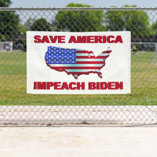 Rett America Impeach Biden Banner