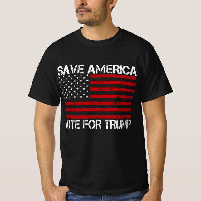 Rett Amerika für Trump T-Shirt (Vorderseite)