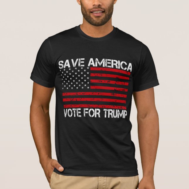 Rett Amerika für Trump T-Shirt (Vorderseite)