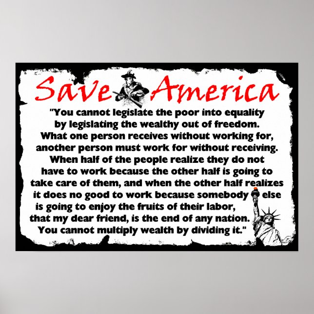 Rett Amerika! Poster (Vorne)