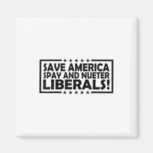 Rett Amerika spay und neoklassische Liberale Magnet