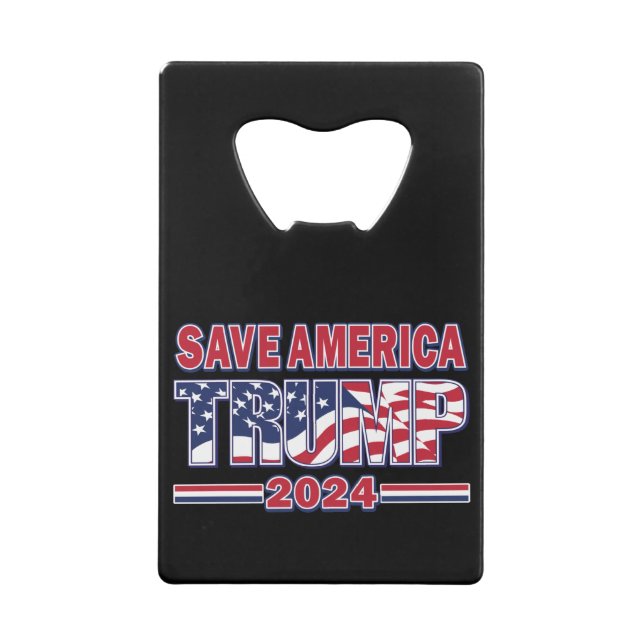 Rett Amerika Trump 2024 Geldbeutel Flaschenöffner (Rückseite)