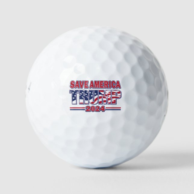 Rett Amerika Trump 2024 Golfball (Vorderseite)
