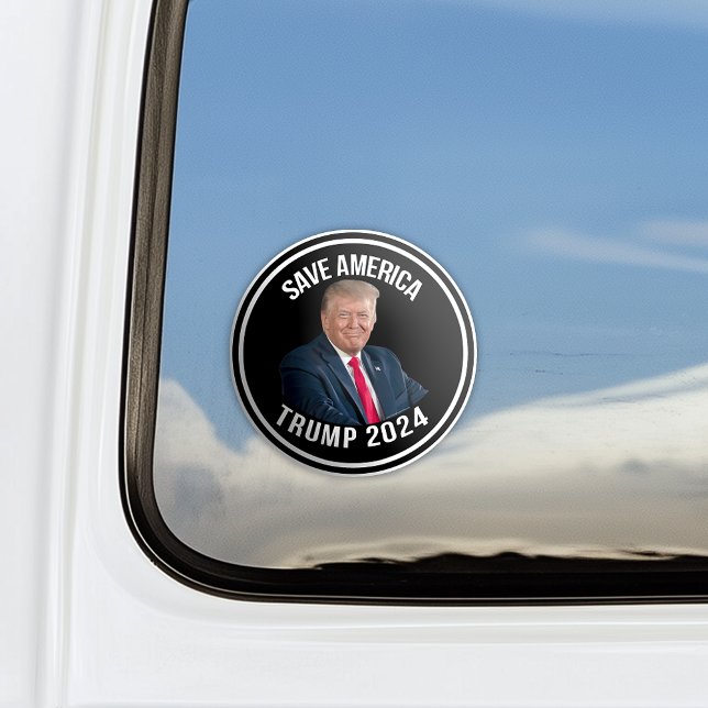 Rett Amerika Trump 2024 Präsident Donald J. Trump Aufkleber (save america trump 2024 car window decal)