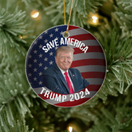 Rett Amerika Trump 2024 Präsident Donald J. Trump Keramik Ornament