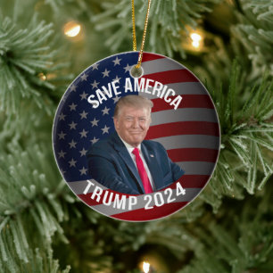 Rett Amerika Trump 2024 Präsident Donald J. Trump Keramik Ornament