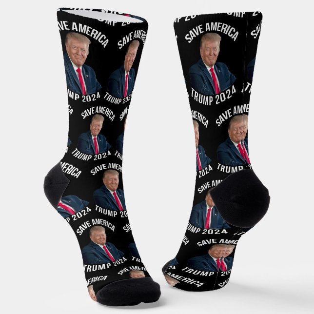 Rett Amerika Trump 2024 Präsident Donald J. Trump Socken (Gewinkelt)