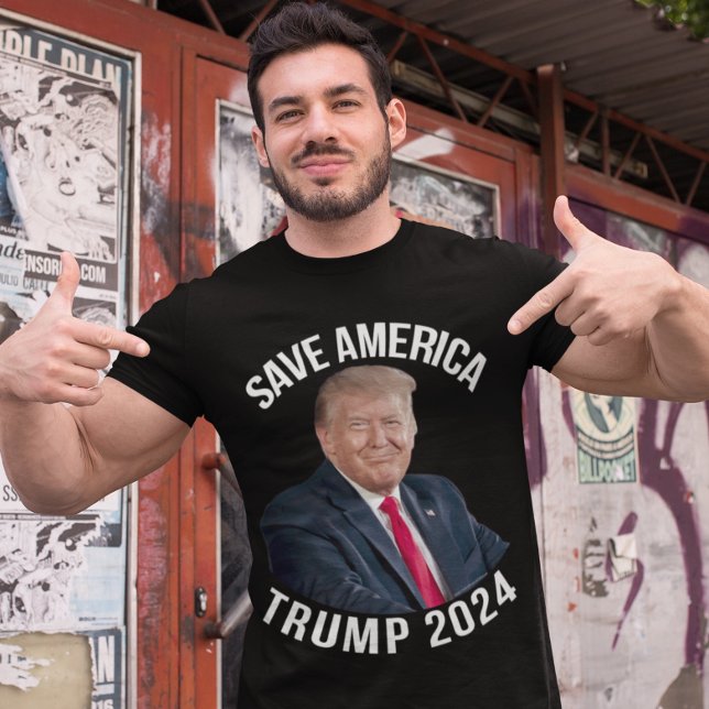 Rett Amerika Trump 2024 Präsident Donald J. Trump T-Shirt (Von Creator hochgeladen)