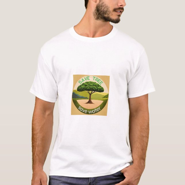 Rett Bäume, Rett Öko-freundlicher T - Shirt (Vorderseite)