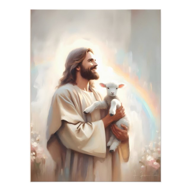 Rett das Lamm, Christliche Wall Art, Verließ die 9 Fotodruck (Vorne)