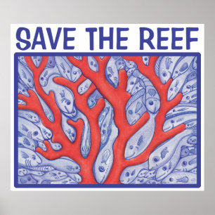 Rett das Reef Happy Fish Poster