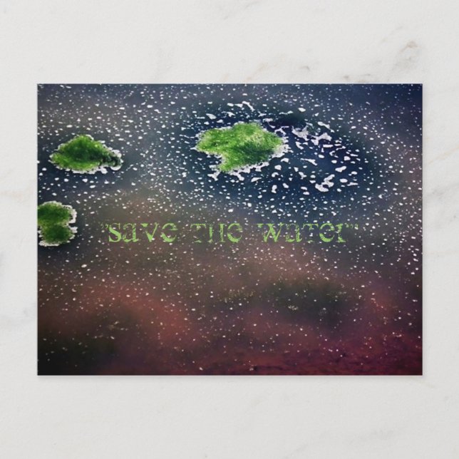 "Rett das Wasser" Postkarte (Vorderseite)