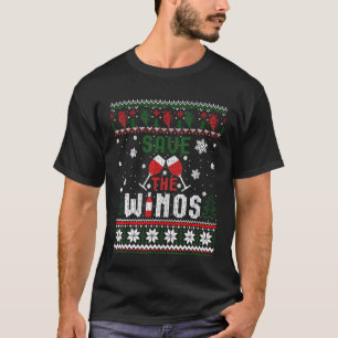 Rett das Winos Funny Drink Weihnachten hässlich T-Shirt