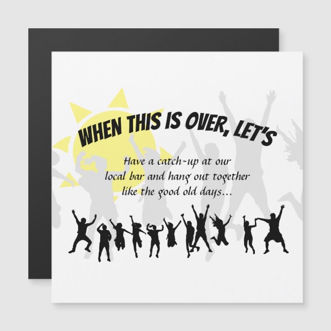 Rett Datum, an dem dies nach dem Absturz nicht meh Magneteinladung (Vorne/Hinten)