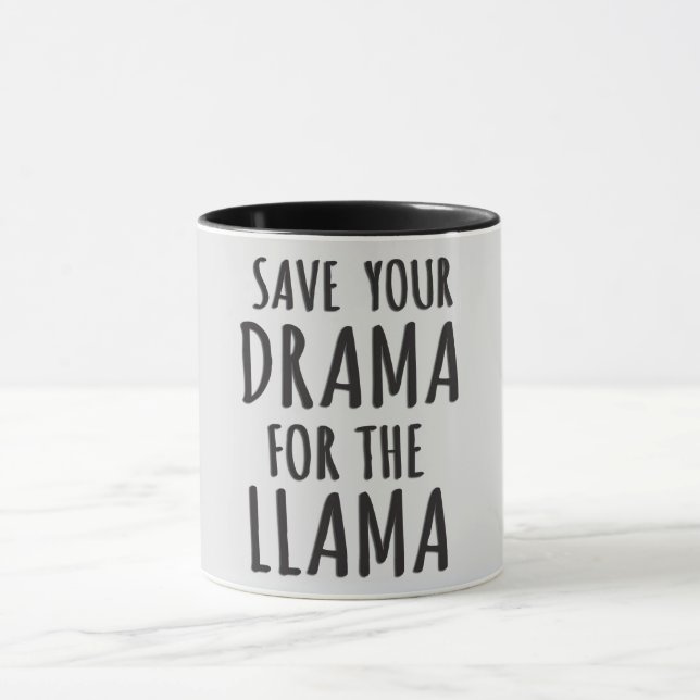 Rett dein Drama für den Llama Tasse (Zentrum)