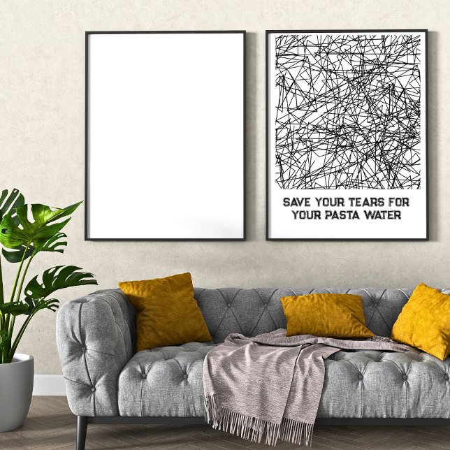 Rett deine Tränen für dein Pasta-Wasser-Poster Poster (Von Creator hochgeladen)