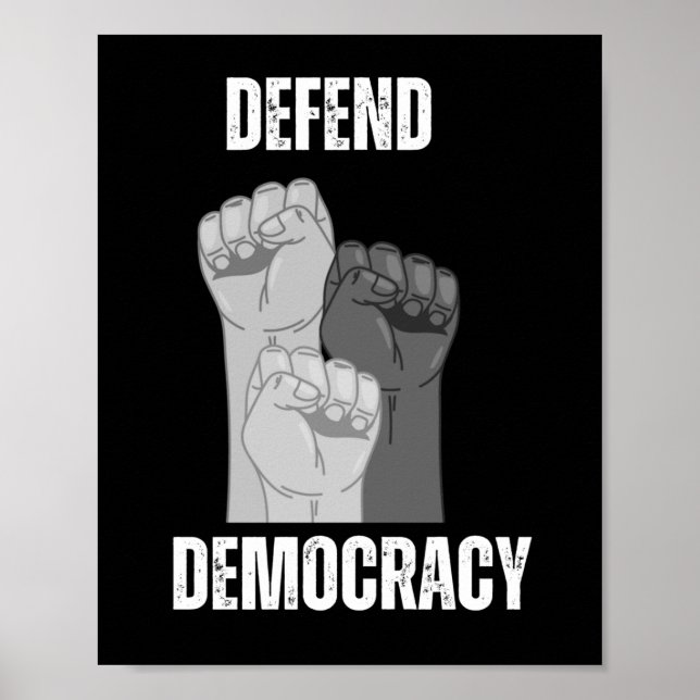 Rett Demokratie 2025 - Entwurf 2 Poster (Vorne)
