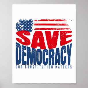 Rett Demokratie - die Verfassung Poster