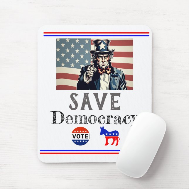 Rett Demokratie-Maus-Pad Mousepad (Mit Mouse)