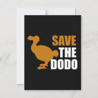 Rett den Dodo Bird! Novelty Funny Button