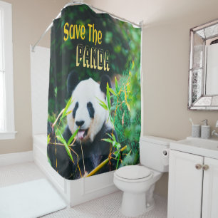Rett den Panda Duschvorhang