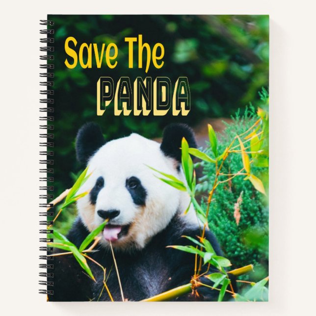 Rett den Panda Notizbuch (Vorderseite)