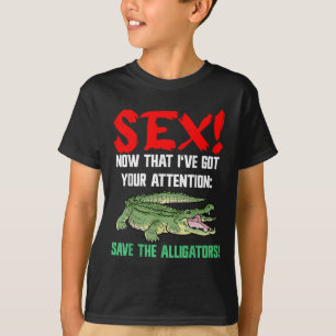 Rett der Alligatoren - Tierschutz für Krokodil T-Shirt