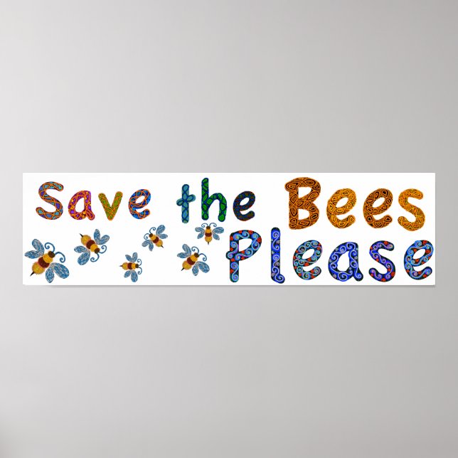 Rett der Bienen Bitte Plakat im Klassenzimmer (Vorne)