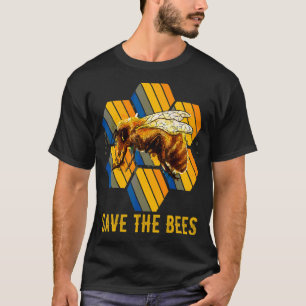 Rett der Bienen, die Insekten fliegen, große Biene T-Shirt