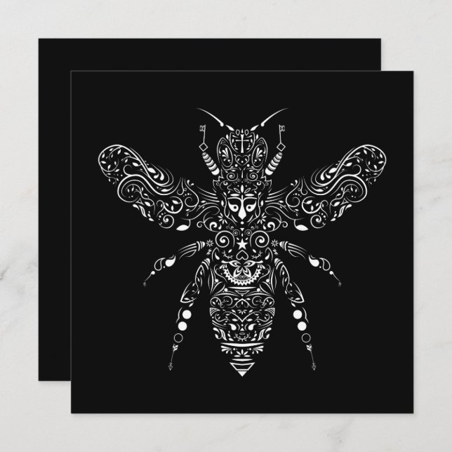 rett der Bienen Einladung (Vorne/Hinten)