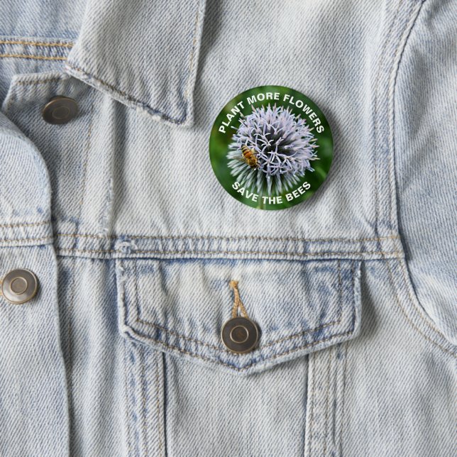 Rett der Bienen Globe Thistle Floral Button (Beispiel)