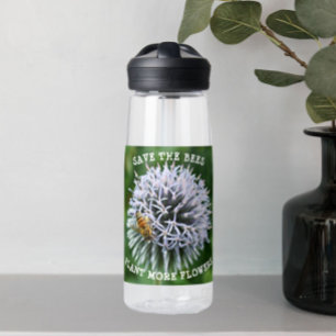 Rett der Bienen Globe Thistle Floral Trinkflasche