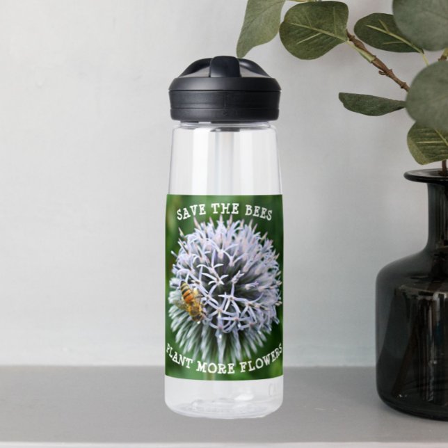 Rett der Bienen Globe Thistle Floral Trinkflasche (In Situ Table)