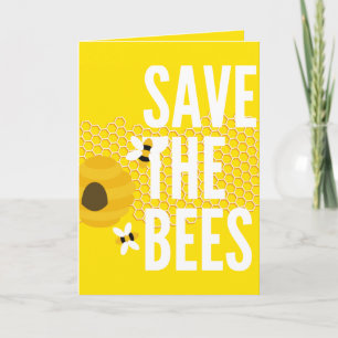 Rett der Bienen-HONEYCOMB-Honigtopf Karte