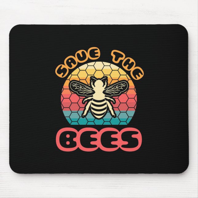 Rett der Bienen Mousepad (Vorne)