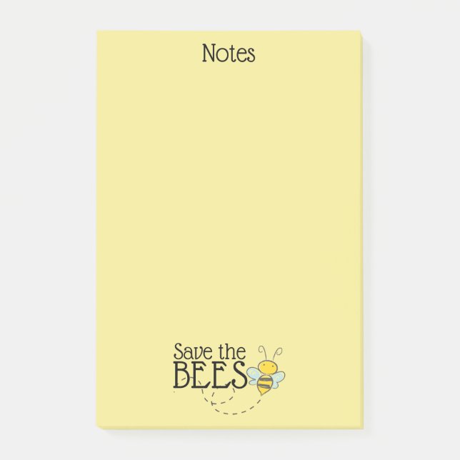 Rett der Bienen-Nachhinweise Post-it Klebezettel (Vorderseite)