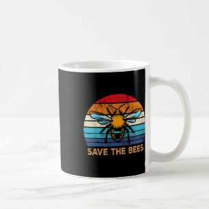 Rett der Bienen Retro Vintagen Klimawandel Erde D Kaffeetasse