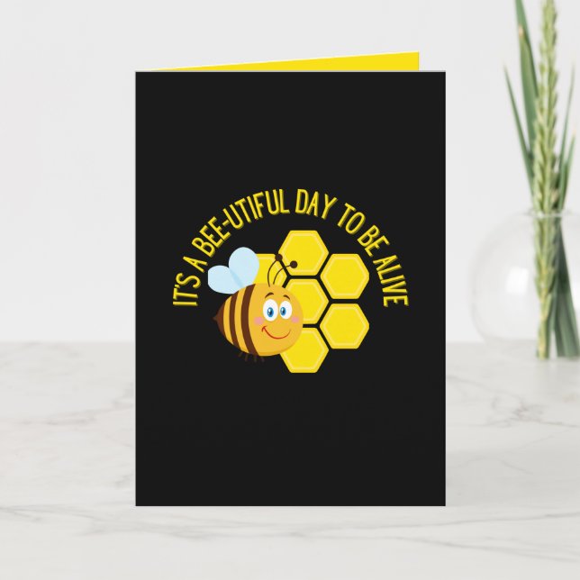 Rett der Bienen-Slogan Quotes Sensibilisierungsges Karte (Vorderseite)